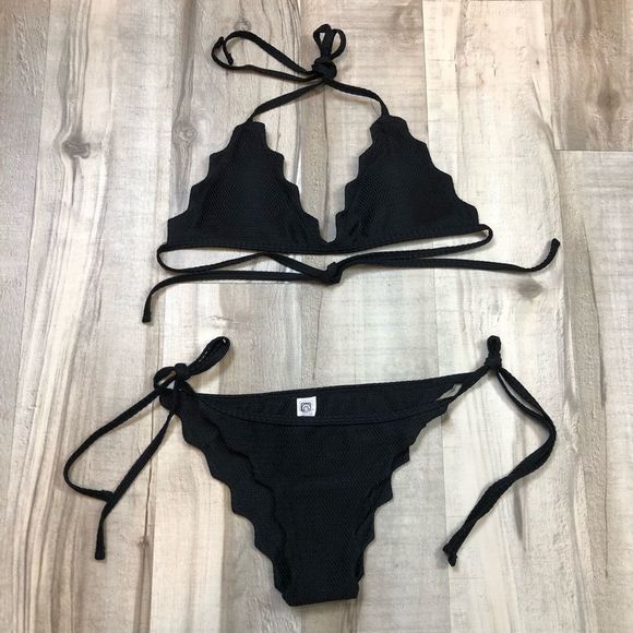 C Apparel Other - C Apparel Bikini Textured Black Fabric size Small